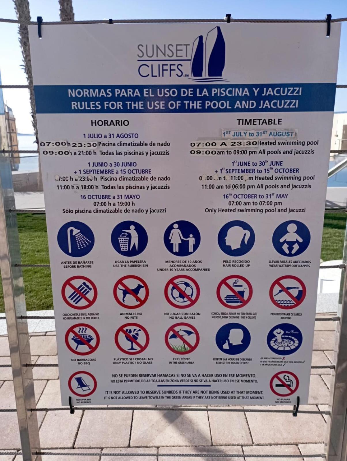 Sunset Cliffs Sea View Apartments Benidorm Eksteriør billede